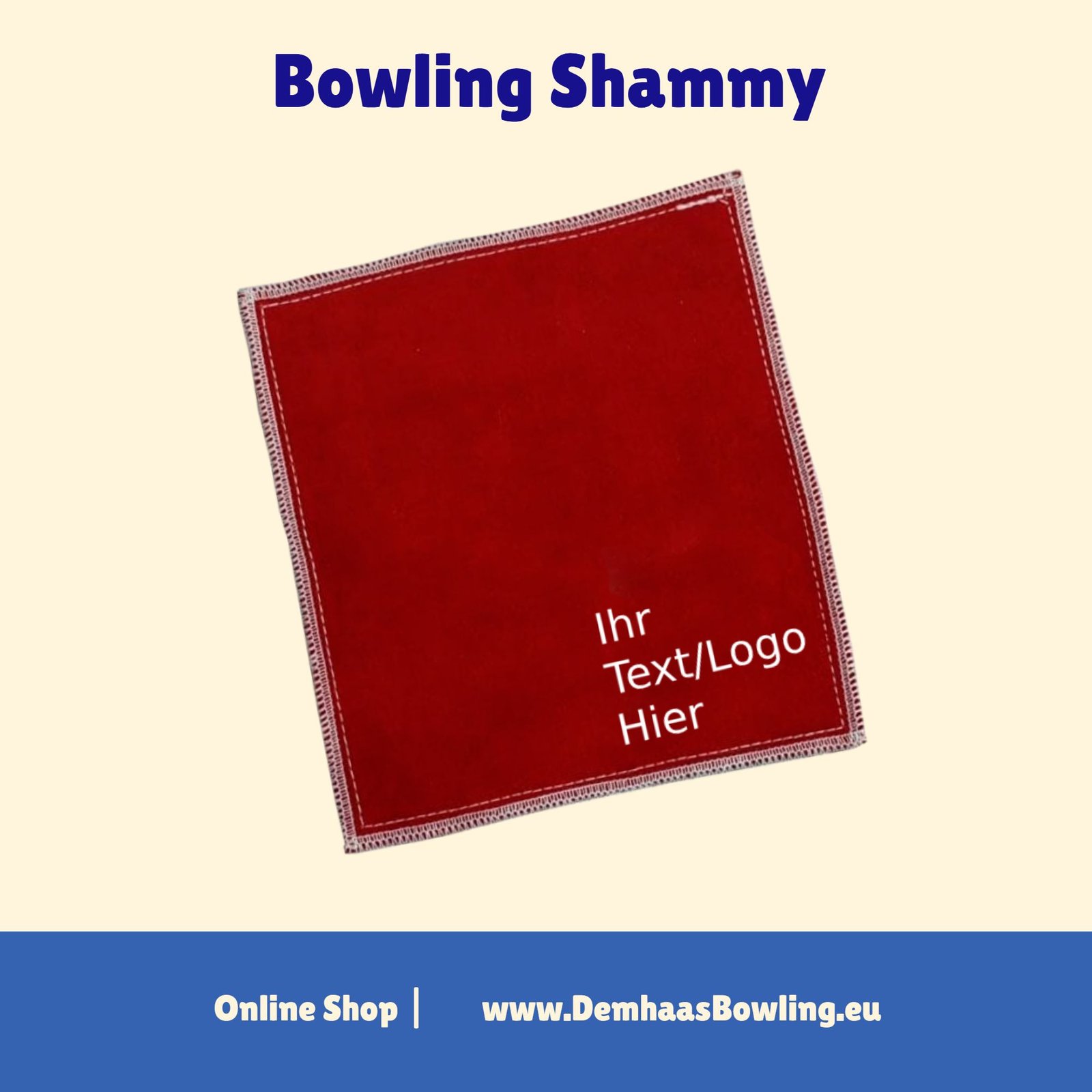 Rot Individuelles Leder Shammy Pad mit Ihrem Logo